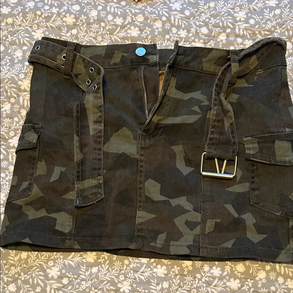 Camouflage Mini Skirt